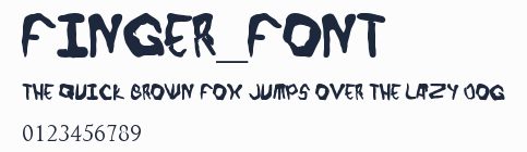 Finger_font預覽圖