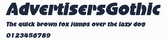 AdvertisersGothic預覽圖