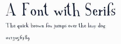 A Font with Serifs預覽圖