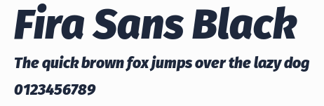 Fira Sans Black預覽圖