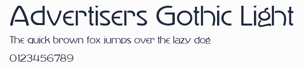 Advertisers Gothic Light