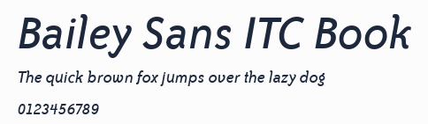 Bailey Sans ITC Book預覽圖