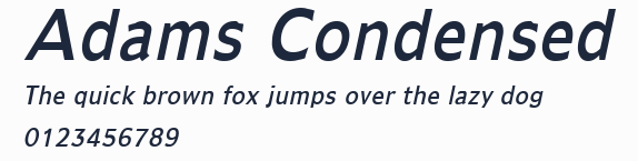 Adams Condensed預覽圖
