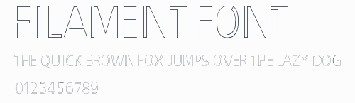filament font預覽圖