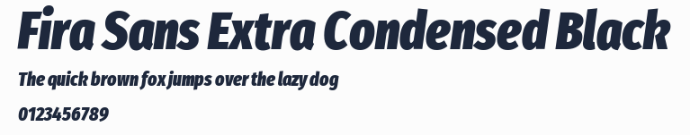 Fira Sans Extra Condensed Black預覽圖
