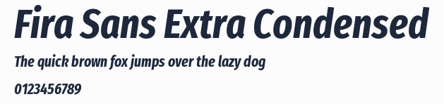 Fira Sans Extra Condensed預覽圖
