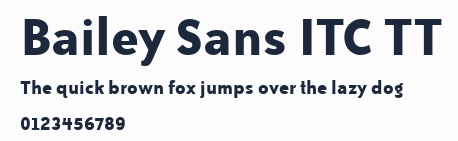 Bailey Sans ITC TT預覽圖