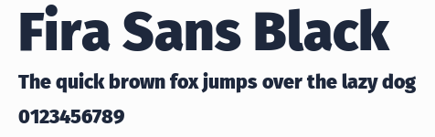 Fira Sans Black預覽圖