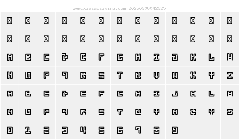 字符映射圖