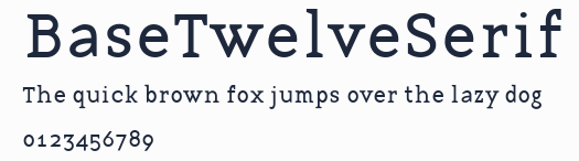 BaseTwelveSerif預覽圖