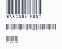 barcode font預覽圖