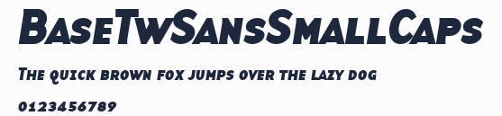BaseTwSansSmallCaps預覽圖