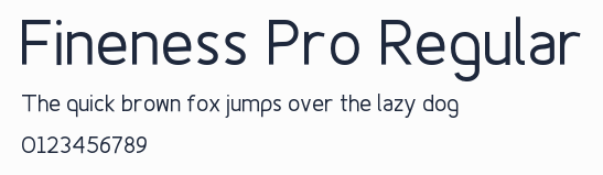 Fineness Pro Regular預覽圖