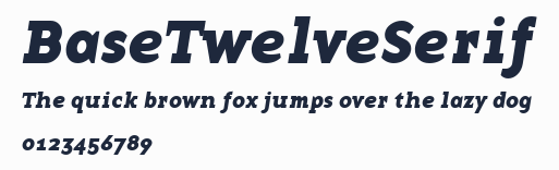 BaseTwelveSerif預覽圖