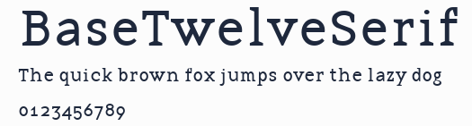 BaseTwelveSerif預覽圖