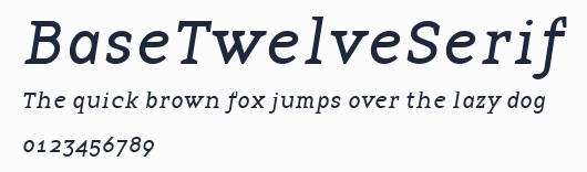 BaseTwelveSerif預覽圖