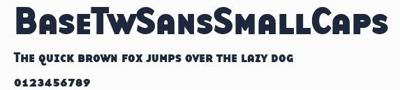 BaseTwSansSmallCaps預覽圖