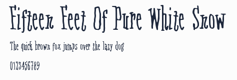 Fifteen Feet Of Pure White Snow預覽圖