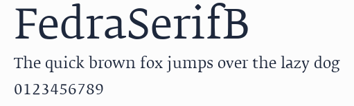 FedraSerifB預覽圖