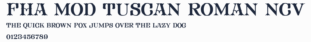 FHA Mod Tuscan Roman NCV