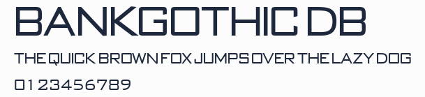 BankGothic DB預覽圖