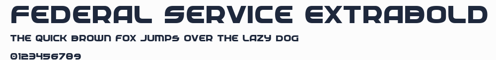 Federal Service ExtraBold