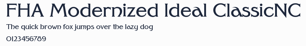 FHA Modernized Ideal ClassicNC