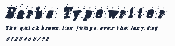 Barbs Typewriter預覽圖