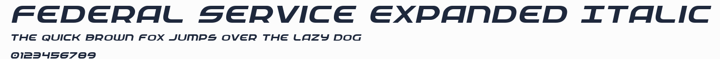 Federal Service Expanded Italic預覽圖