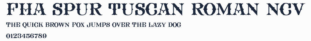 FHA Spur Tuscan Roman NCV