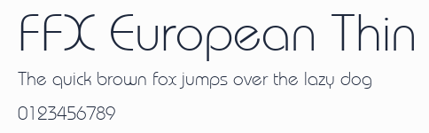 FFX European Thin預覽圖
