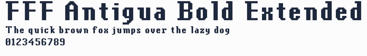 FFF Antigua Bold Extended預覽圖