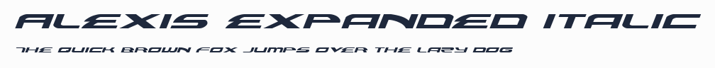 Alexis Expanded Italic預覽圖