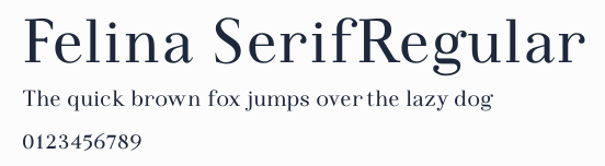 Felina SerifRegular預覽圖