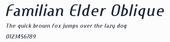 Familian Elder Oblique預覽圖