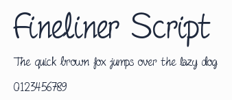 Fineliner Script預覽圖