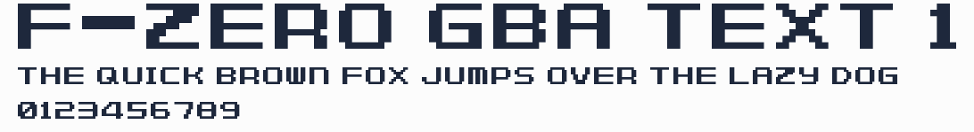 F-Zero GBA Text 1預覽圖
