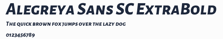Alegreya Sans SC ExtraBold