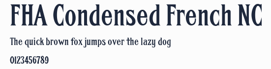 FHA Condensed French NC預覽圖