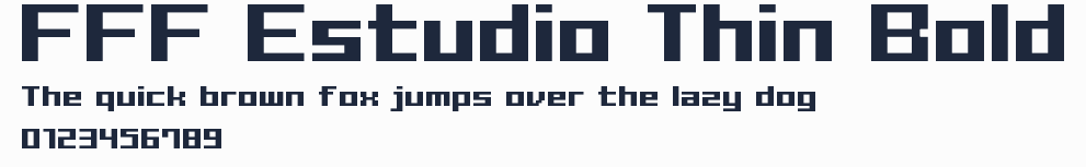 FFF Estudio Thin Bold預覽圖