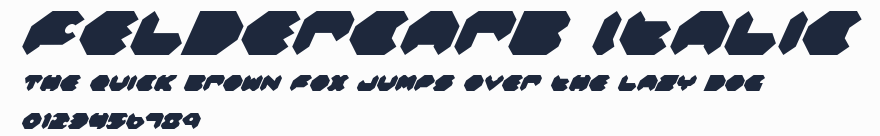 Feldercarb Italic預覽圖