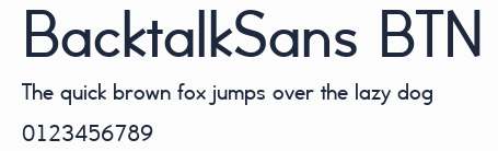 BacktalkSans BTN預覽圖