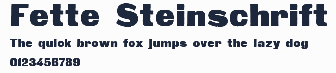 Fette Steinschrift預覽圖