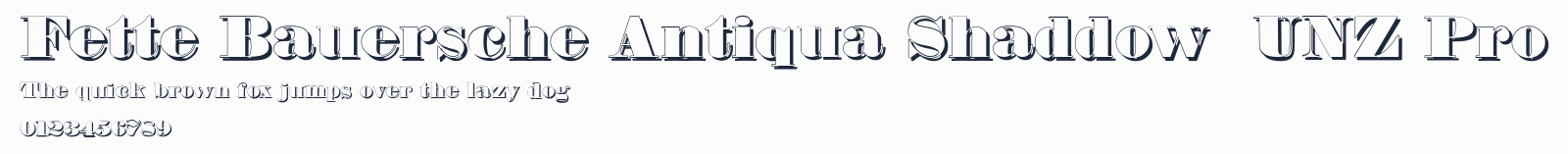 Fette Bauersche Antiqua Shaddow  UNZ Pro預覽圖