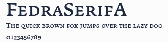 FedraSerifA預覽圖