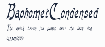 BaphometCondensed預覽圖