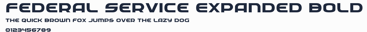 Federal Service Expanded Bold預覽圖