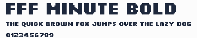 FFF Minute Bold預覽圖