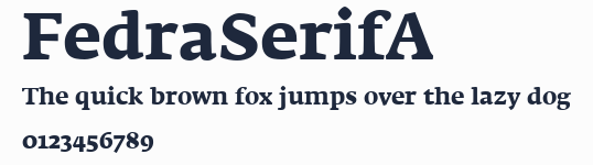 FedraSerifA預覽圖
