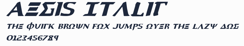 Aegis Italic預覽圖